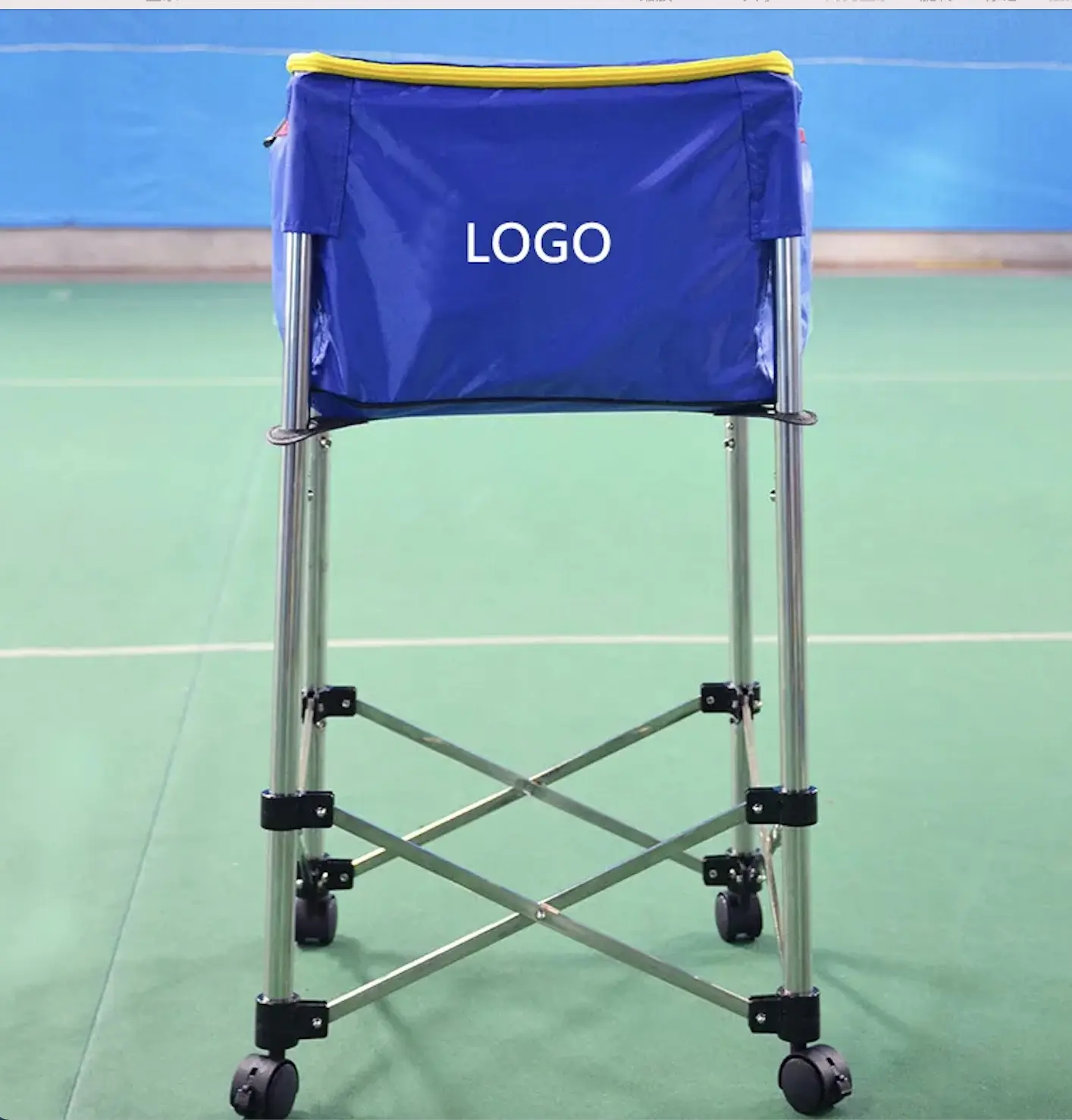 Wholesale High Quality Foldable Portable Storage Tennis Cart with Wheels For Tennis Club