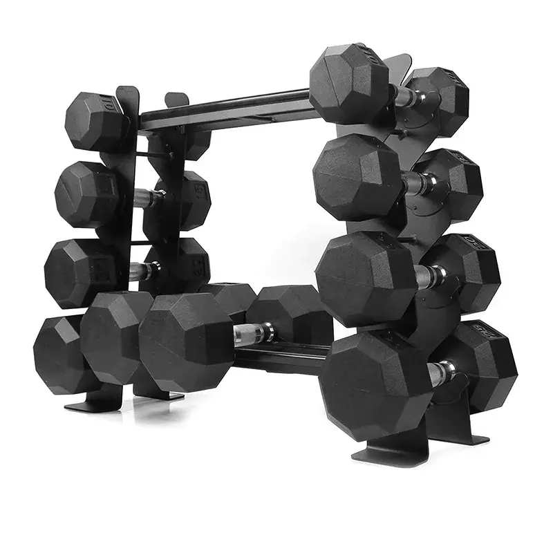 Custom black metal dumbbell holder
