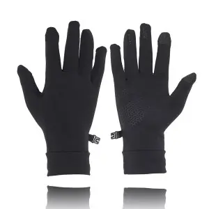 Customized Logo Touchscreen Silicone Full Finger Cycling Running Gloves For Gym Outdoor Sports Exercise Gloves