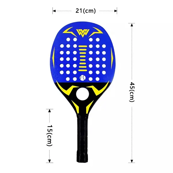 Custom Printing Wooden Padel Tennis Racket Beach Tennis Paddle Rackets for Padel Soort