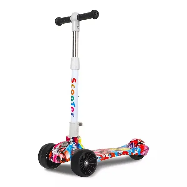2021 Wholesale Baby Scooter for 3 Wheel Nadle Children’s Ride on Car Cheap Kids Children Scooter for Sale with Music 3 in 1 503 Featured Image