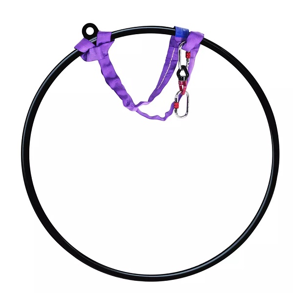 Aerial Black Hoop 25mm for Yoga Exercises Fitness Aerial Lyra Hoops include Accessories Featured Image