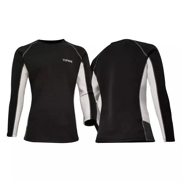 Best Selling Custom Keep Warm Dive Jacket Mens Long Sleeve Wetsuit Jacket 2mm Neoprene Wetsuit Top