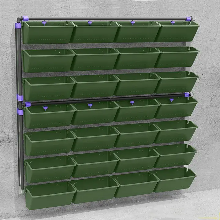 Hot Sale Durable Plastic Commerical Vertical Planters Hanging Planter with Automatic Irrigation System