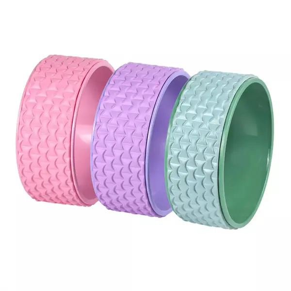 Custom Logo Fitness Eco Friendly Exercise Balance Training Stretching Prop TPE yoga wheel for back pain