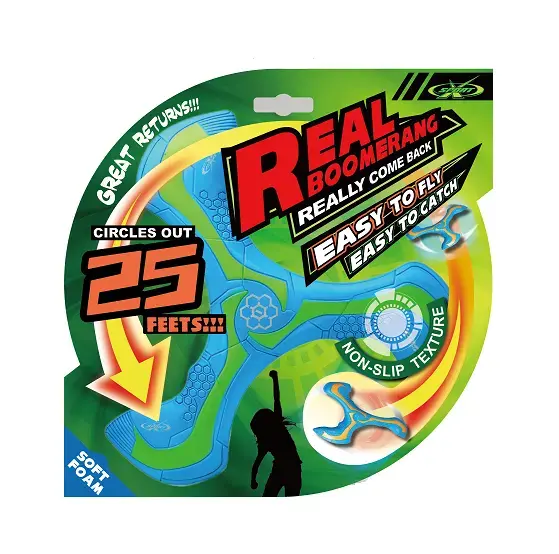 Amazing Toyz Top quality beginner EVA foam plastic 23 cm boomerang unisex kids outdoor toy