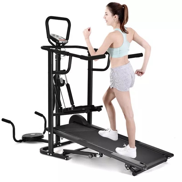 2021 Hot Sale Home Fitness Factory Price Folding Multifunction Manual Treadmill Featured Image