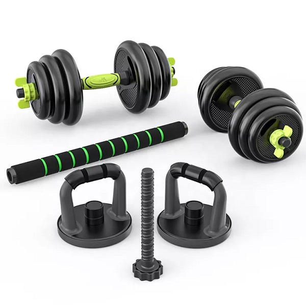 Custom Logo Rubber Coated Cement of Weight lifting dumbbell Gym Home Use adjustable Detachable Pair Barbell dumbbells sets 40kg