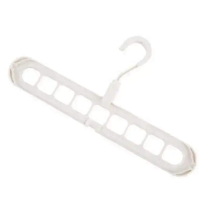 Plastic Hangers for Clothing Store Multi-function Foldable Space Saving 9 Holes Clothes Hanger Rack Home Organizer