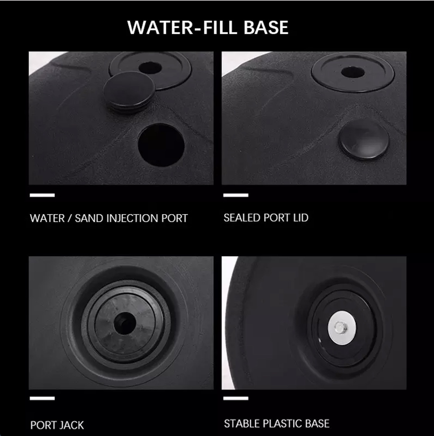 Portable Solo Tennis Trainer Professional Rebound Ball Tennis Practice Tool Water-filled Steel Durable Tennis Training Equipment