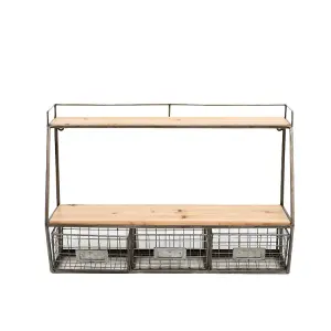 High Quality Wood Tiers Metal Multi Functional Kitchen Storage Holders Rack