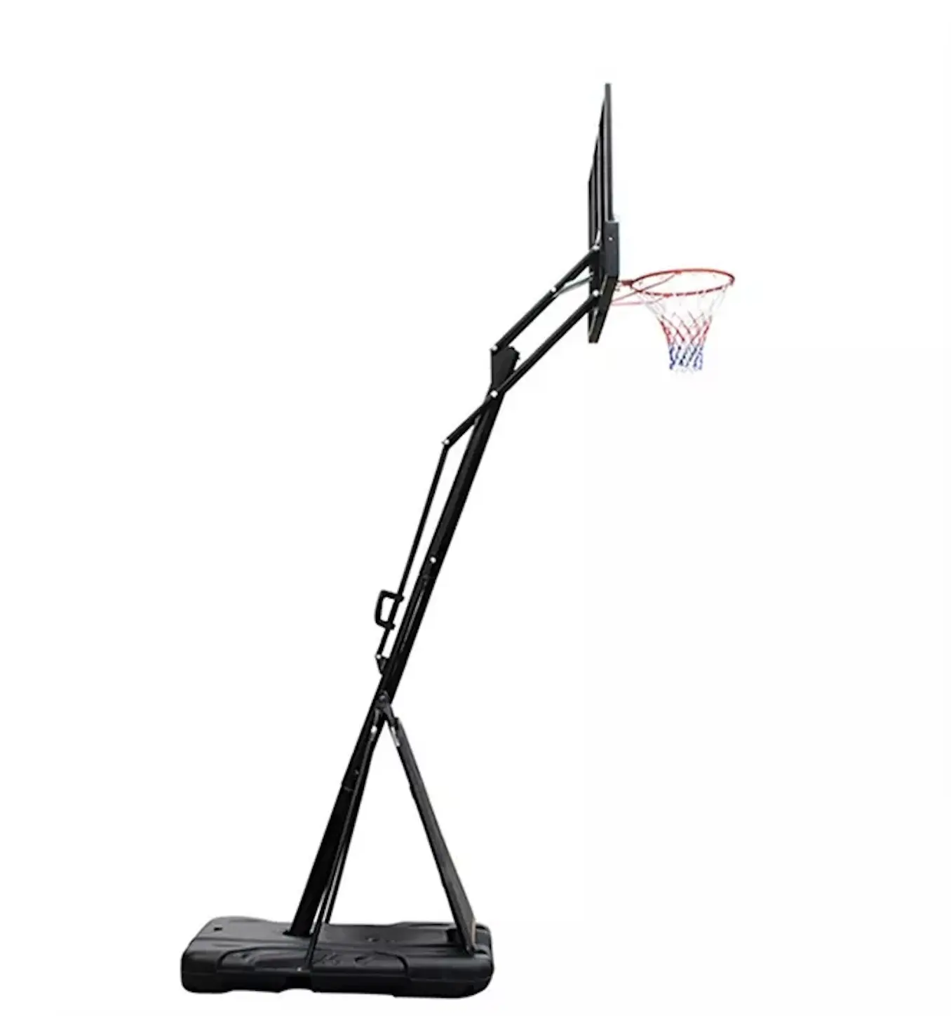 54” backboard Tempered glass Dunk Basketball hoop Basketball stand 5v5 competition Street basketball Outdoor movable