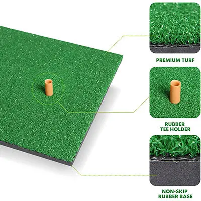 High Quality Golf Chipping Hitting Practice Putting Driving Chipping Golf Mat