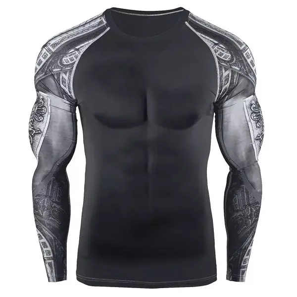 Men Rash Guard Long Sleeve Shirt Set Base Layer Bjj Rash Guard for Women UV/SPF Shirt Swim Shirts Neoprene Compression Rashguard