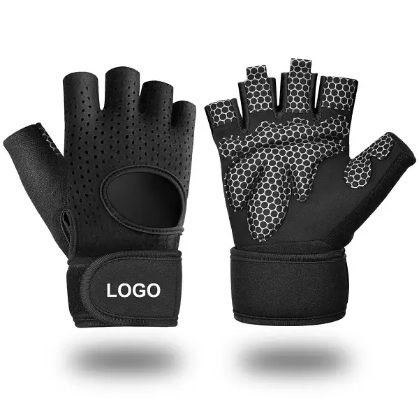 Wholesale Half Finger Gym Cycling Workout Gloves Men and Women Sports Weight Lifting Gym Gloves Featured Image