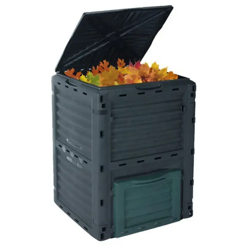 300L Outdoor Large Capacity Fertilizer Composter Plastic Garden Compost Bin Featured Image