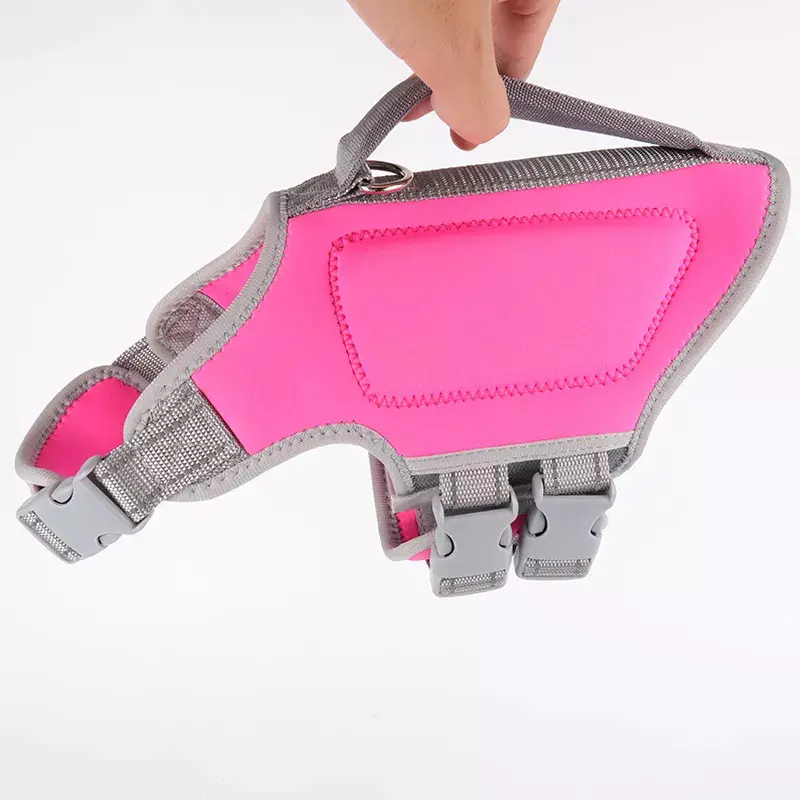 OKEYPETS Breathable Heavy-duty Quick-Release Buckle Safety Pet Swimming Vest Float Coat Dog Life Jacket