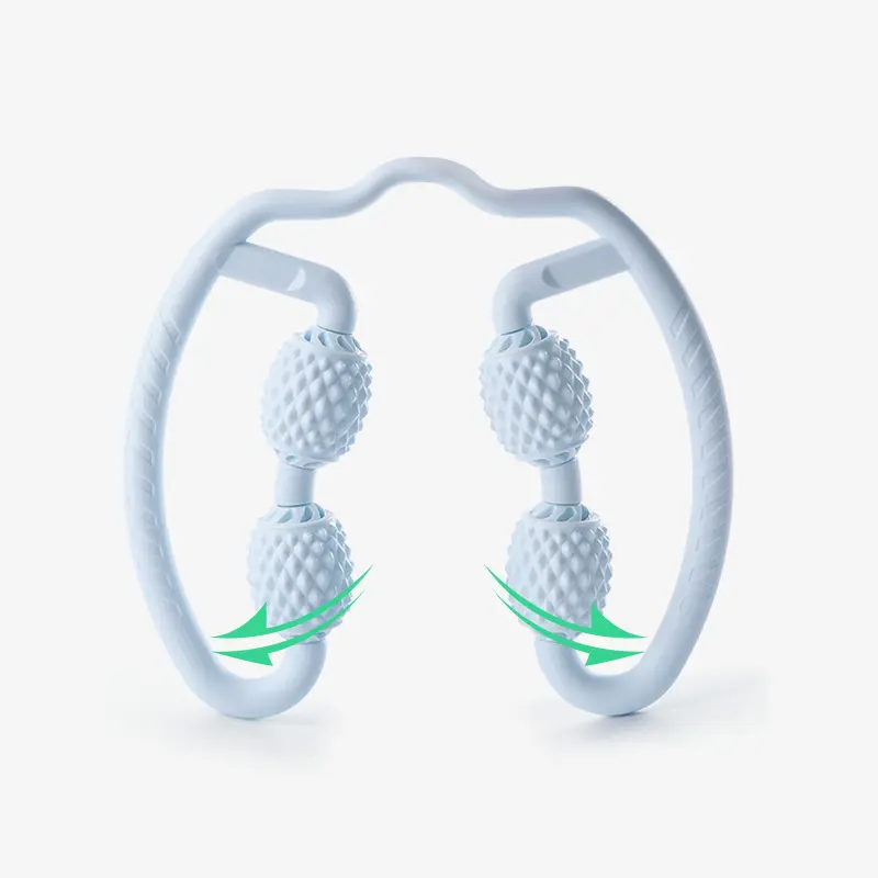 Ring Leg Clamp Massager Relaxing Leg Shaping Roller Roller Stick Yoga Four-Wheel Massager Ring Clamp Calf Equipment