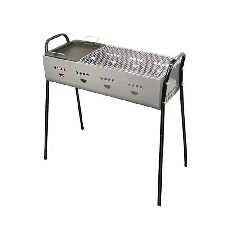 Grill offset smoker with side table 113x102x62cm Featured Image