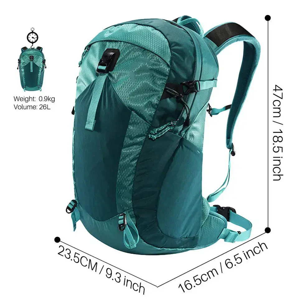 20L/26L Hiking Daypack Ultralight Lightweight Backpack Waterproof Camping Backpack for Outdoor Sports