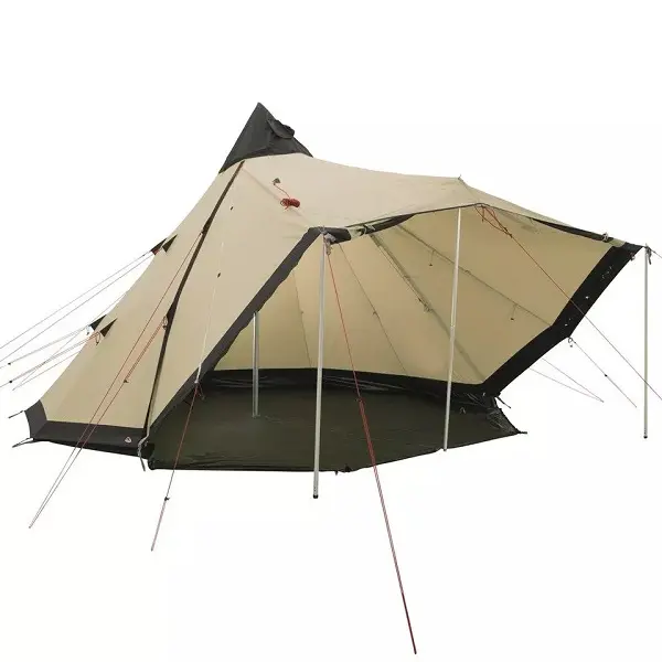 3-4 person lightweight tipi hot tent with fire retardant flue pipes window teepee tent for family outdoor camping tent Featured Image