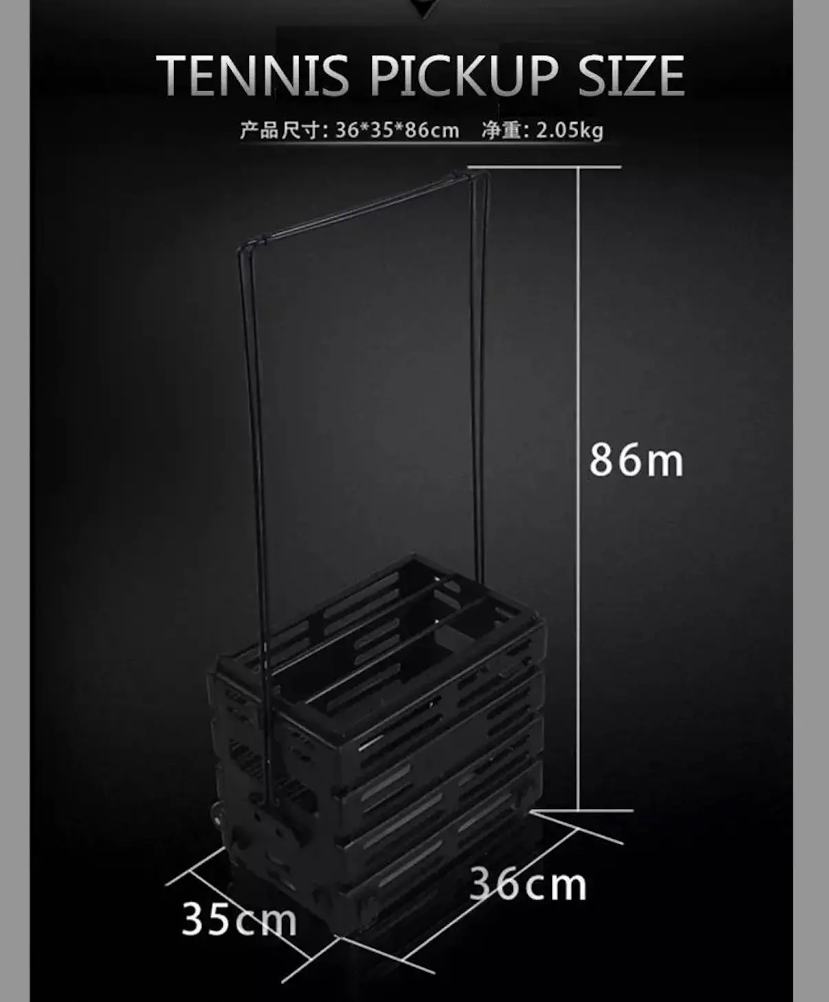 Factory wholesale eco plastic portable tennis ball pickup detachable tennis hopper storage 72 pcs balls