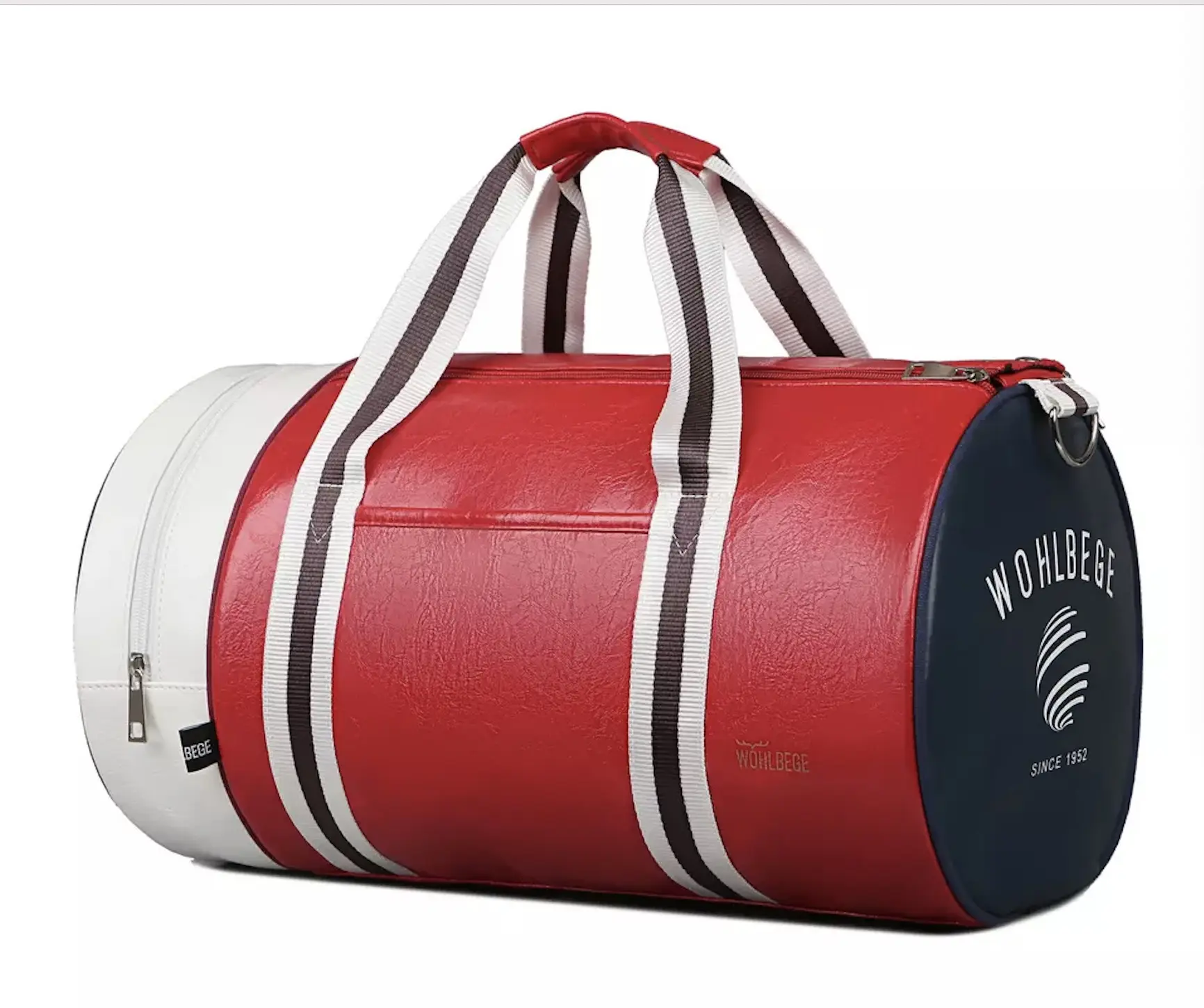 Large capacity casual unisex foldable PU leather waterproof sport basketball travel bag