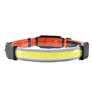 New Product Outdoor Emergency Headlamp Waterproof Rechargeable Red Warning Light Cob Outdoor Headlight