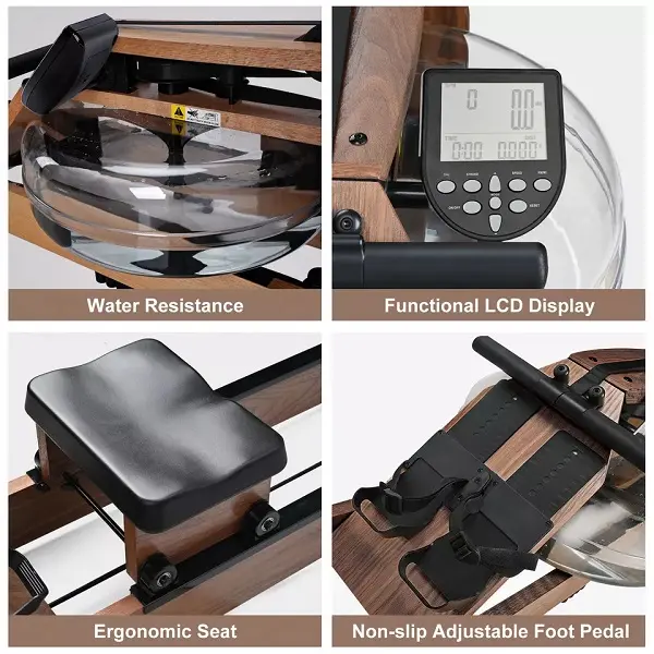 Magnetoresistive rowing machine household fitness equipment intelligent ultra silent weight loss fat burning