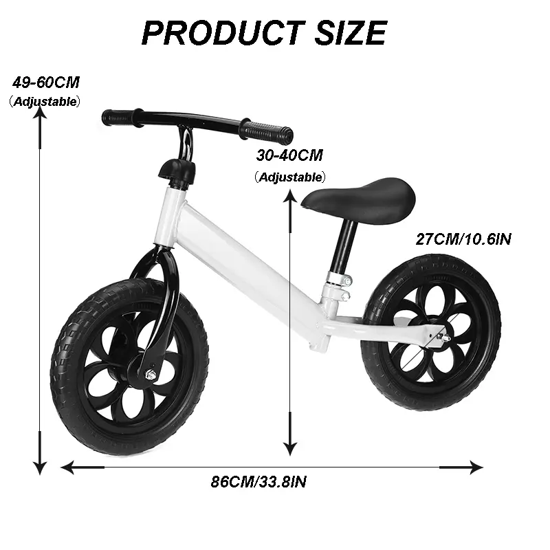 2 Wheel Children Scooter Baby Balance Bike Walker No Foot Pedal Infant Scooter Bicycle Kid Outdoor Learning Walk Ride on Toy
