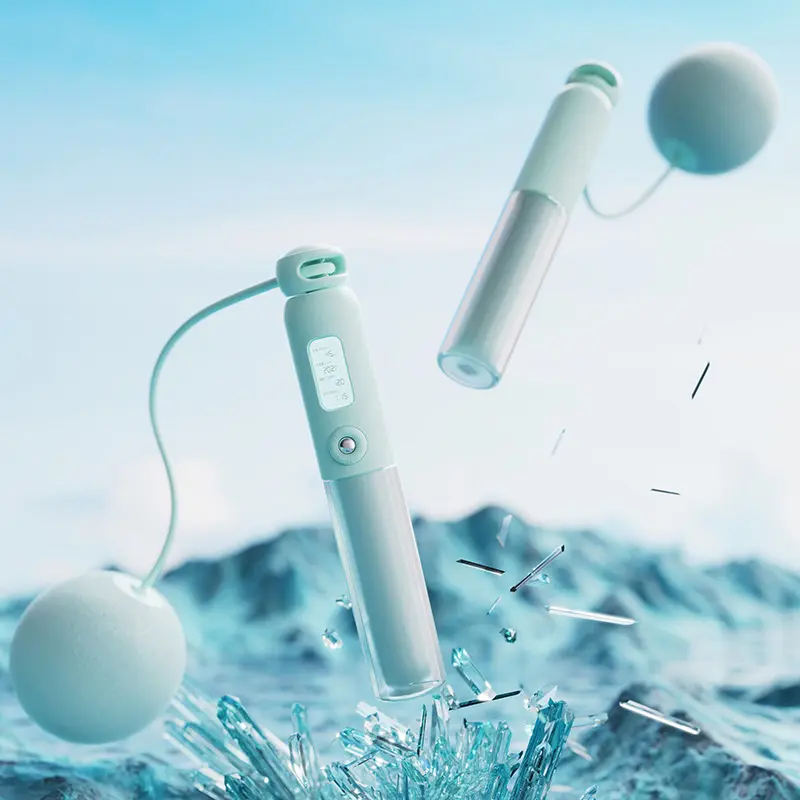 Cordless jump rope fitness sports electronic counting weighted ball professional fat burning cord cord girls special wireless rope Featured Image