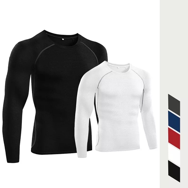 Surfing Men UPF 50+ Long Sleeve Rash Guard UV Sun Protection Diving Swimming T Shirts Rashguard Featured Image