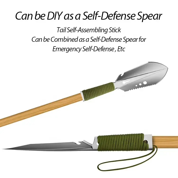 Outdoor Lightweight Stainless Steel Multi-Function Garden Tools Camping Shovel