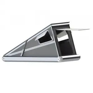 Large windows aluminum roof camper roof top tent hard shell 2 people waterproof