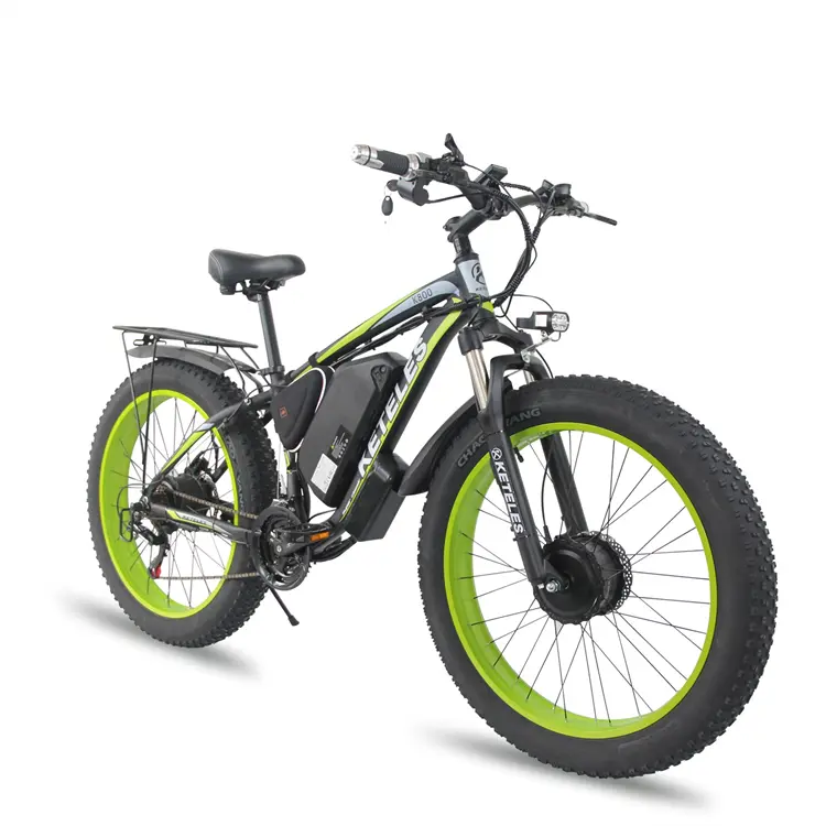 K800 Double Motor 2 Wheel Drive 2000W Powerful Motor 17.5AH Lithium Battery Electric Bicycle 26×4.0 inch Fat Tire E-Bike Featured Image