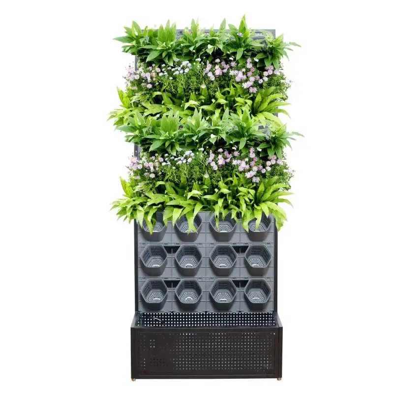 Vertical Garden Wall Plastic Flower Pot mobile plants wall screen for garden products