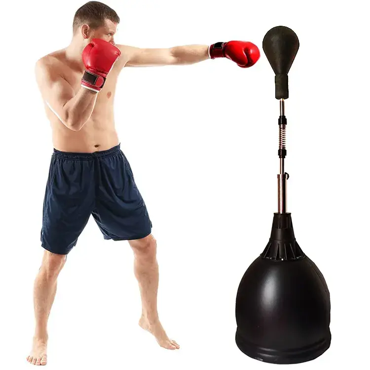 Height adjustable boxer reflex bag boxing ball