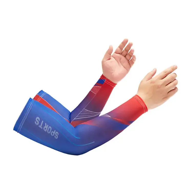 Custom Logo New Style Motorcycle Sports Baseball Seamless Knit Sun Uv Protection Cooling Arm Sleeves For Men