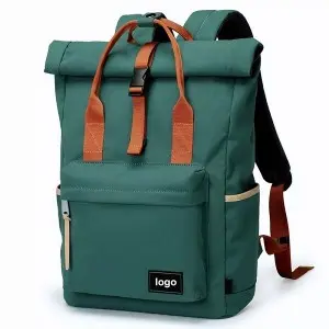 multifunctional expandable roll top travel laptop backpack for men women durable recycled pet computer notebook backpack