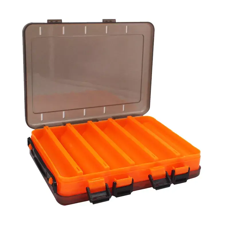 Double-sided storage box, multi-grid fishing gear accessory box Featured Image