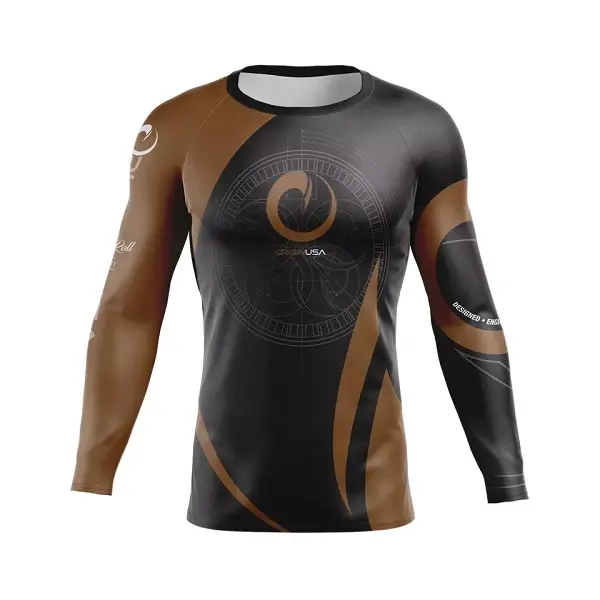Adult Customize Swim Shirt UV Protection Rashie Long Sleeve Rash Vest Chlorine Resistant Rashguard Surfing Rash Guard
