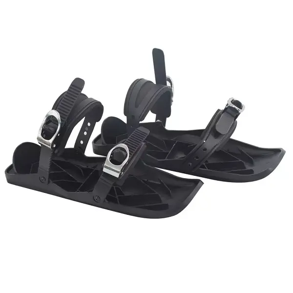 Portable Ski Boots Skiing Shoes Mini Ski Skates for Snow Short Skiboard Snowblades