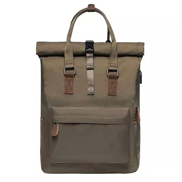 custom waterproof expandable rolltop backpack bag with logo durable recycled pet travel laptop backpack college school back