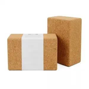 Custom Logo Eco Friendly 3_ Fitness Brick Yoga Block Cork