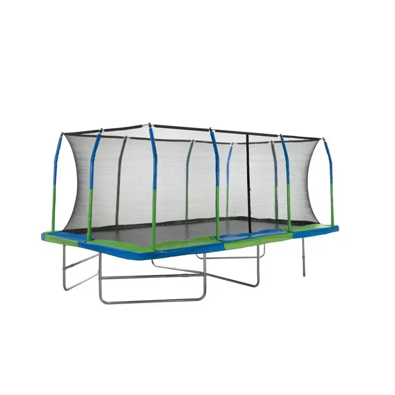 Outdoor trampoline for children and adults with safety nets and spring liners Featured Image