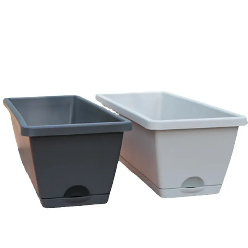 Hollen pot vegetable pot Vegetable pot Multi-specification family balcony planting vegetable planting flower rectangular planting trough Featured Image