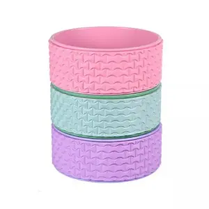 Custom Logo Fitness Eco Friendly Exercise Balance Training Stretching Prop TPE yoga wheel for back pain