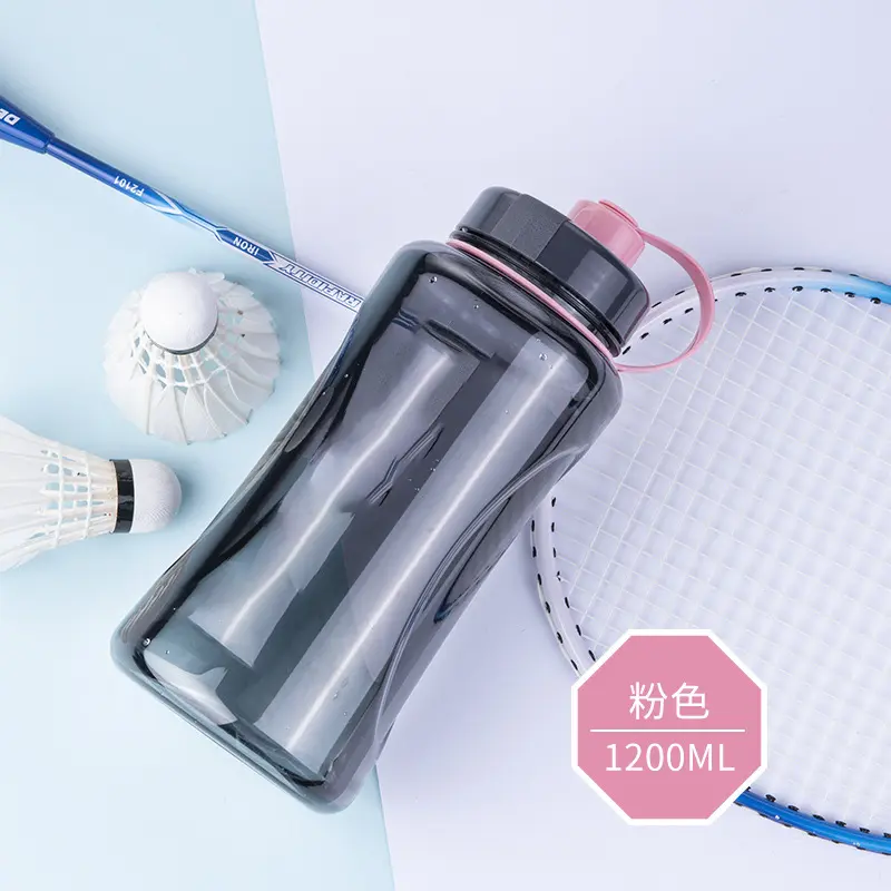 Camellia water cup, large capacity cup, plastic cup, plastic cup, space cup, outdoor sports portable large size kettle, 1.2L