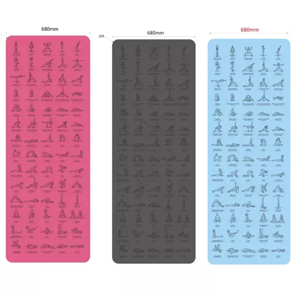 2022 New PU Rubber Instructional Yoga Mat