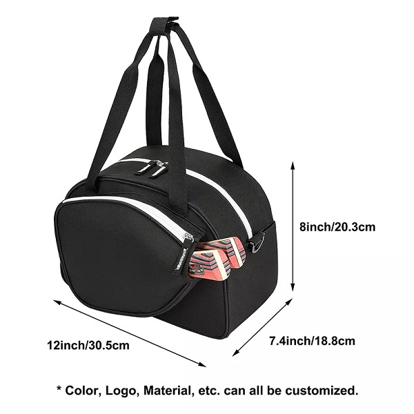 wholesale training racket protective cover portable Oxford storage bag Black outdoor sports table tennis bag